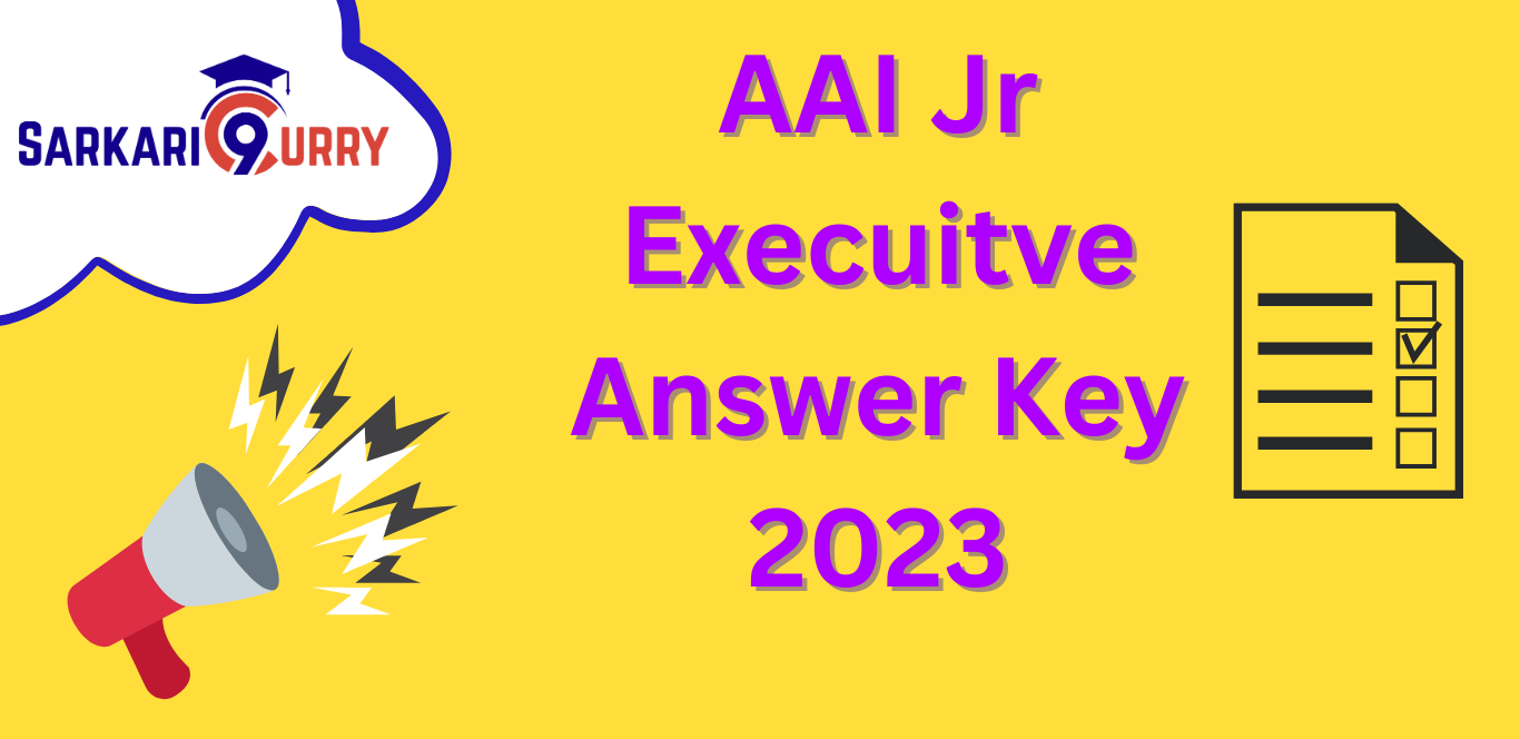 AAI Jr Execuitve Answer Key 2023 