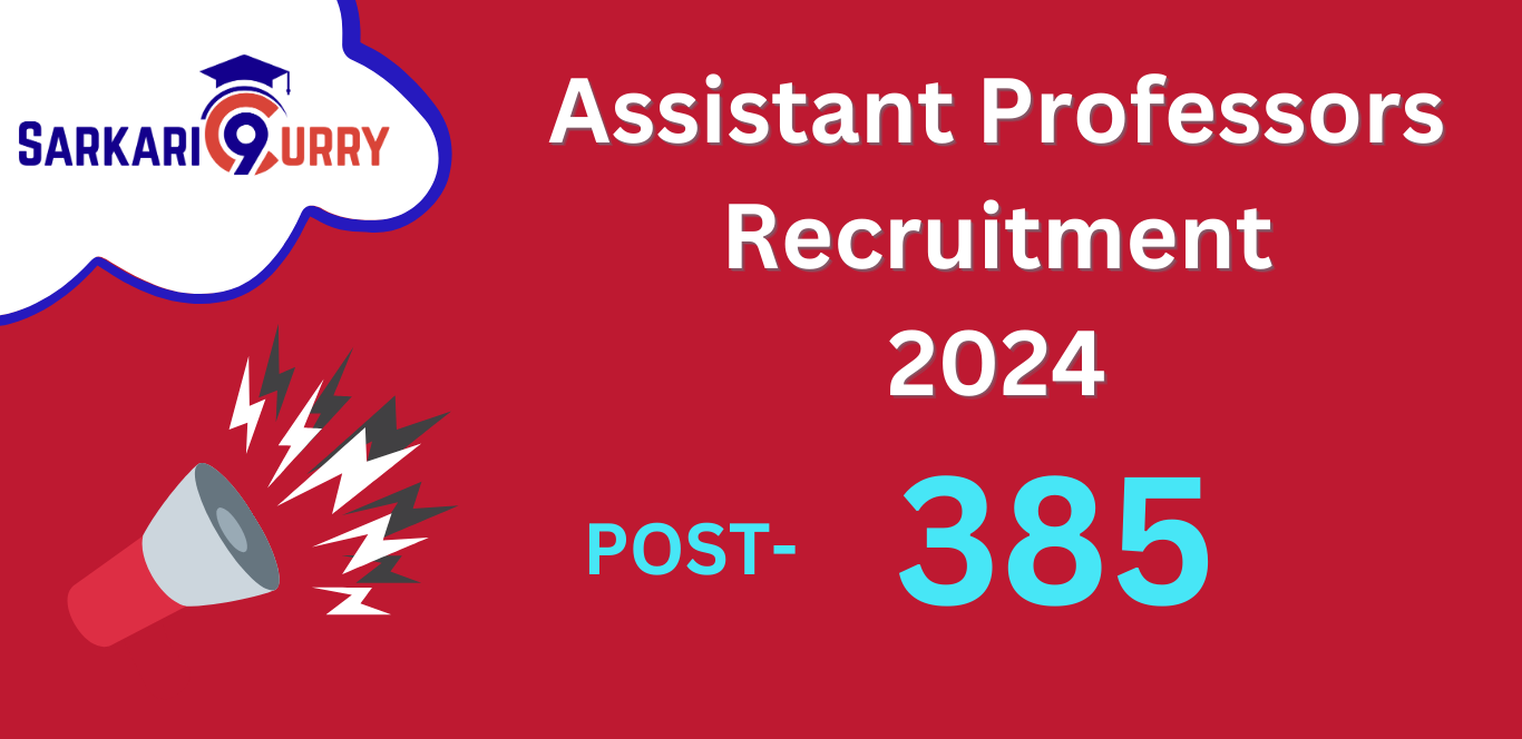 Assistant Professors Recruitment 2024