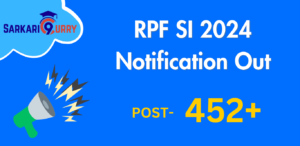 RPF SI 2024 Notification Out